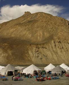 The Food Tents at pang, Ladakh, India