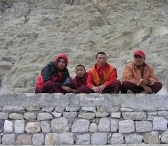 Monks with Cell Phone in Ladakh