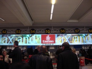 Emirates check In counter UK
