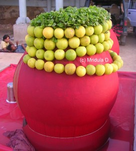 Road side lemonade stall in Gurgaon India