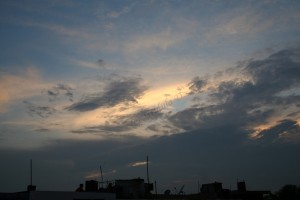 Sunset at Chandigarh