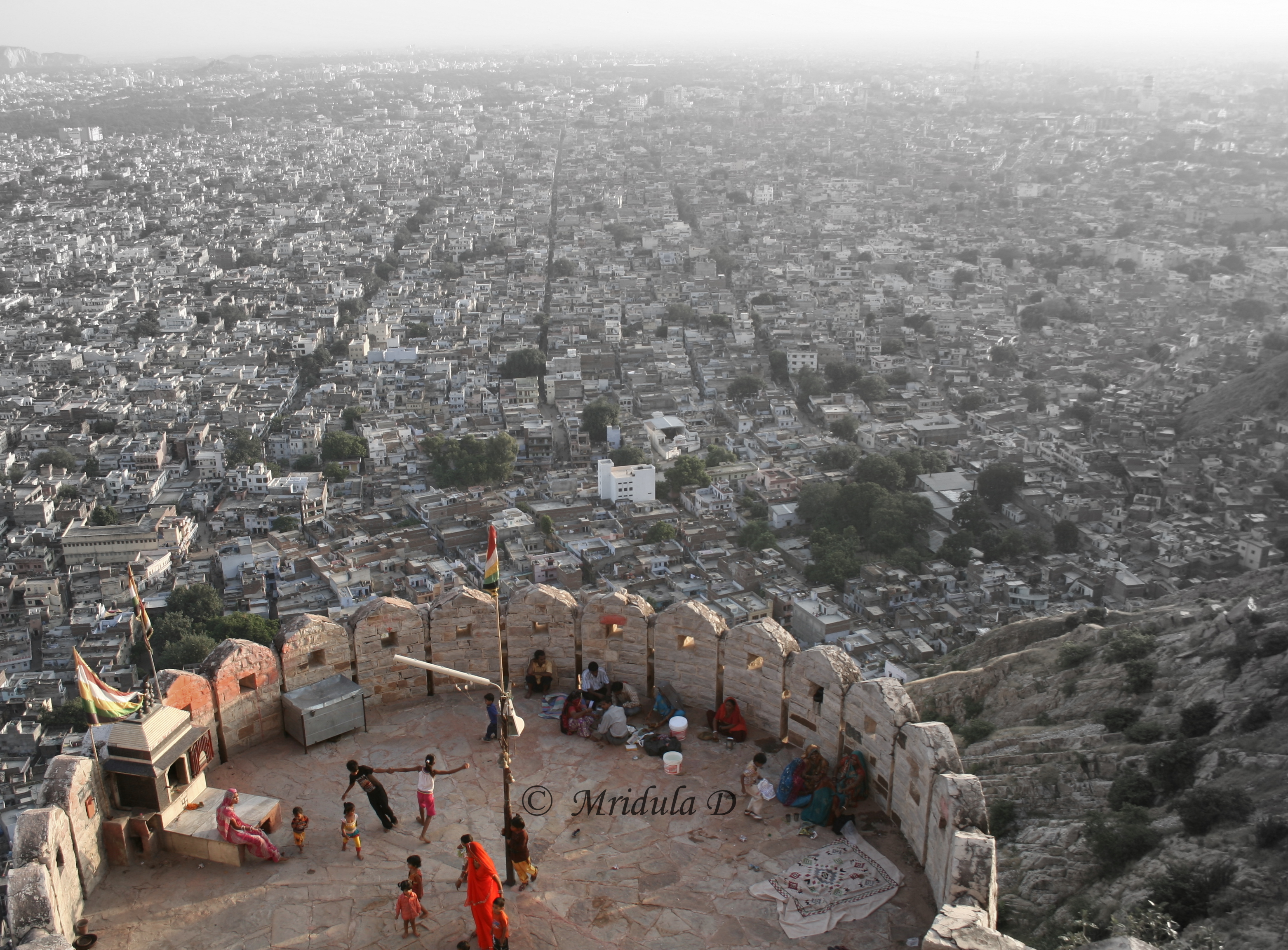 A View of Jaipur City from Nahargarh Fort