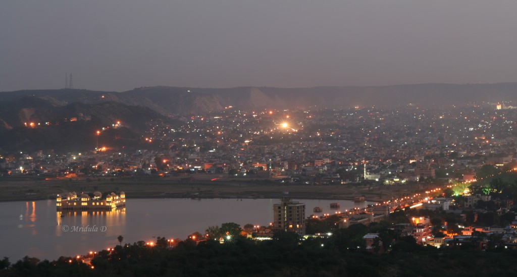 The Jal Mahal Jaipur Rajasthan India at Night