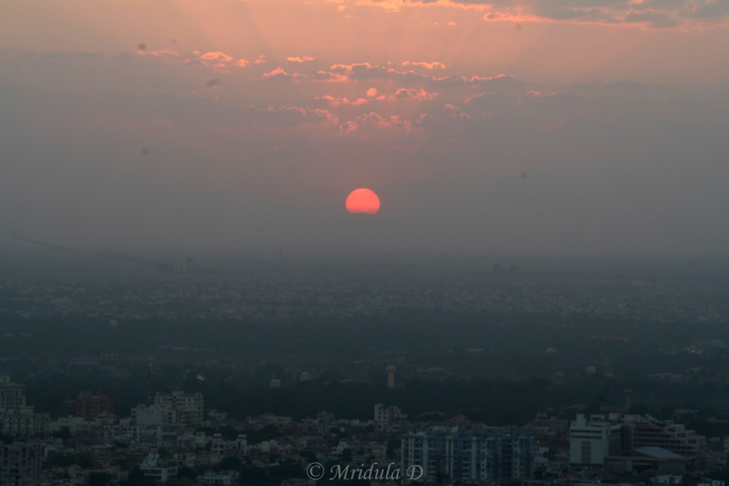 Sunset at Jaipur, Rajasthan, India