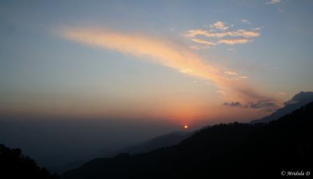 Sunset at Triund, Himachal Pradesh
