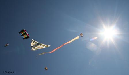 Sun and the Kites, Kite Festival Morecambe, Lancaster, UK