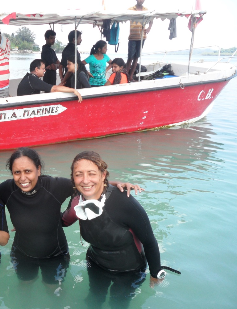 After the Scuba Dive with Anne, at Havelock, Andaman Islands