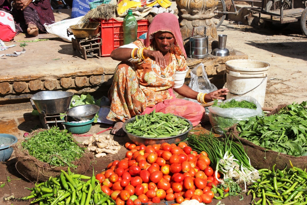 A Vegetable Vendor at Jaisalmer, Rajasthan