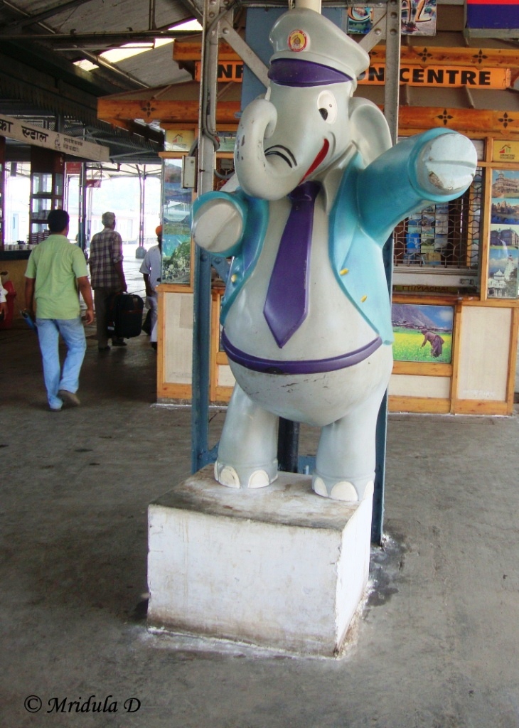 The Train Mascot at the Kalka Train Station