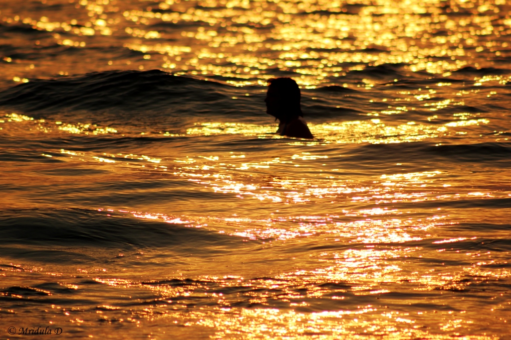 The Sea Turns to Gold at Sunset, Goa