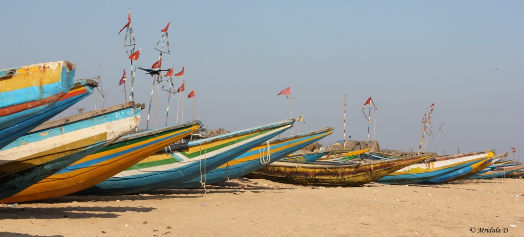 Boats at Chandrabhaga Beach, Konark, Odisha