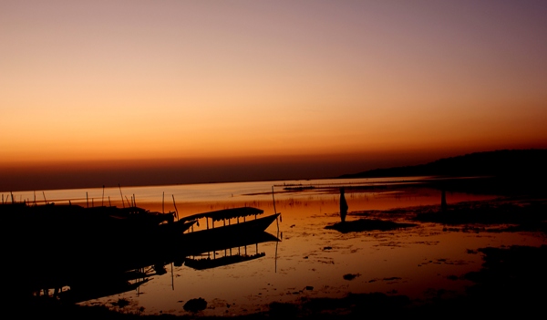 Dawn at Chilika Lake, Odisha, India