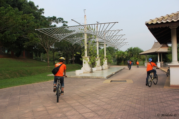 Cycling through Putrajaya, Malaysia