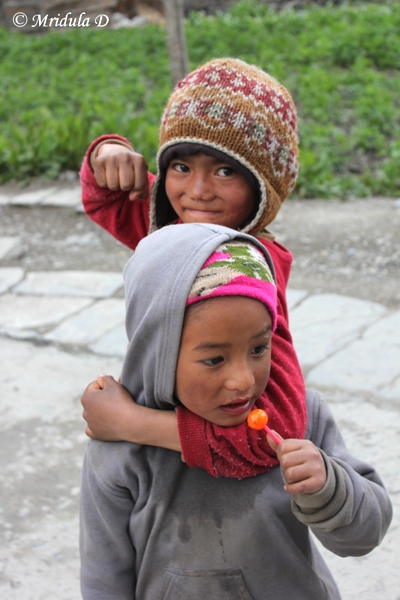 Kids at Manang, Nepal