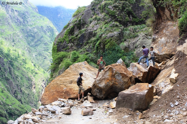 Landslides, Annapurna Circuit Trek, Nepal