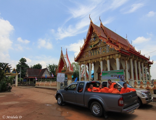 The Monks and the Temple at Ban Dong Krathang Yam