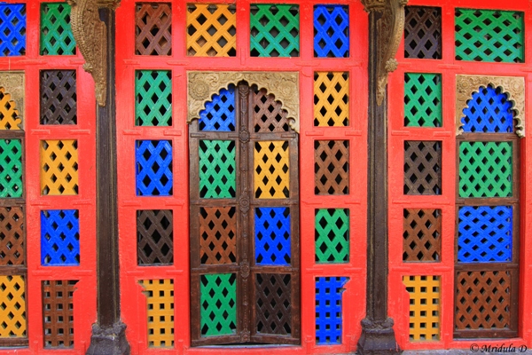 A Colorful Door at Narayan Sarovar, Gujarat