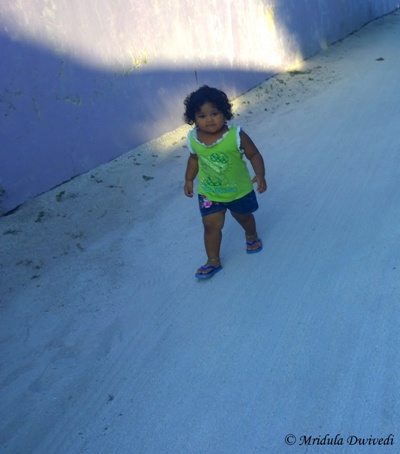 A Child at the Maafushi Streets, Maldives