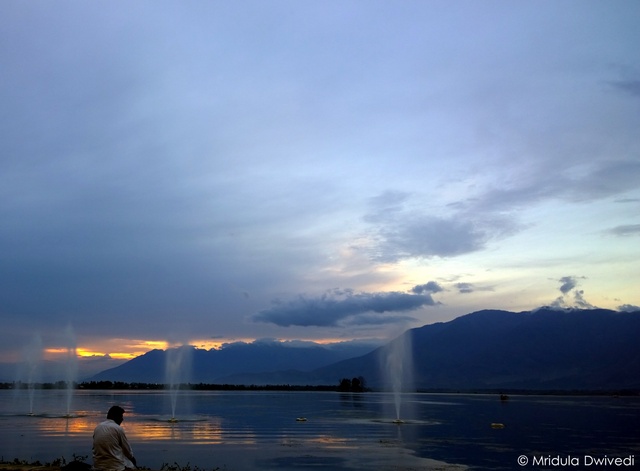 Dusk by the Dal Lake, Srinagar, India
