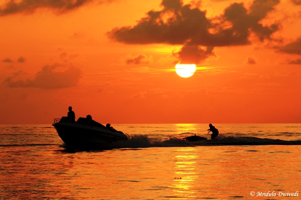 Sunset at Maafushi Island, Maldives