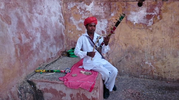 A Musician Playing Ravanhattha