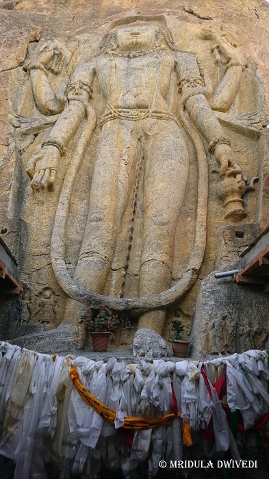 A giant statue of the maiterya buddha at the Mulbel Monastery