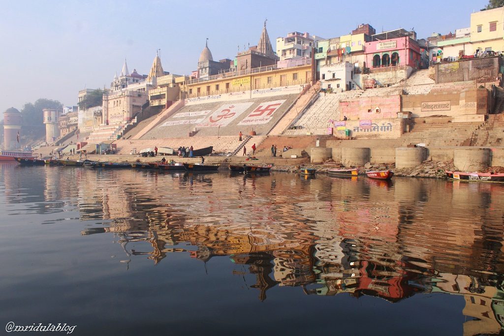 The famous ghats of Banaras