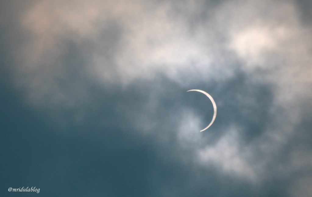 Picture of a partial solar eclipse