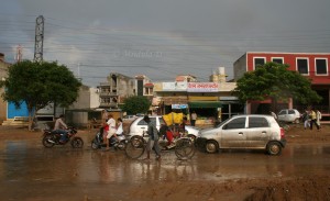 Bad Gurgaon Roads and the rainbow
