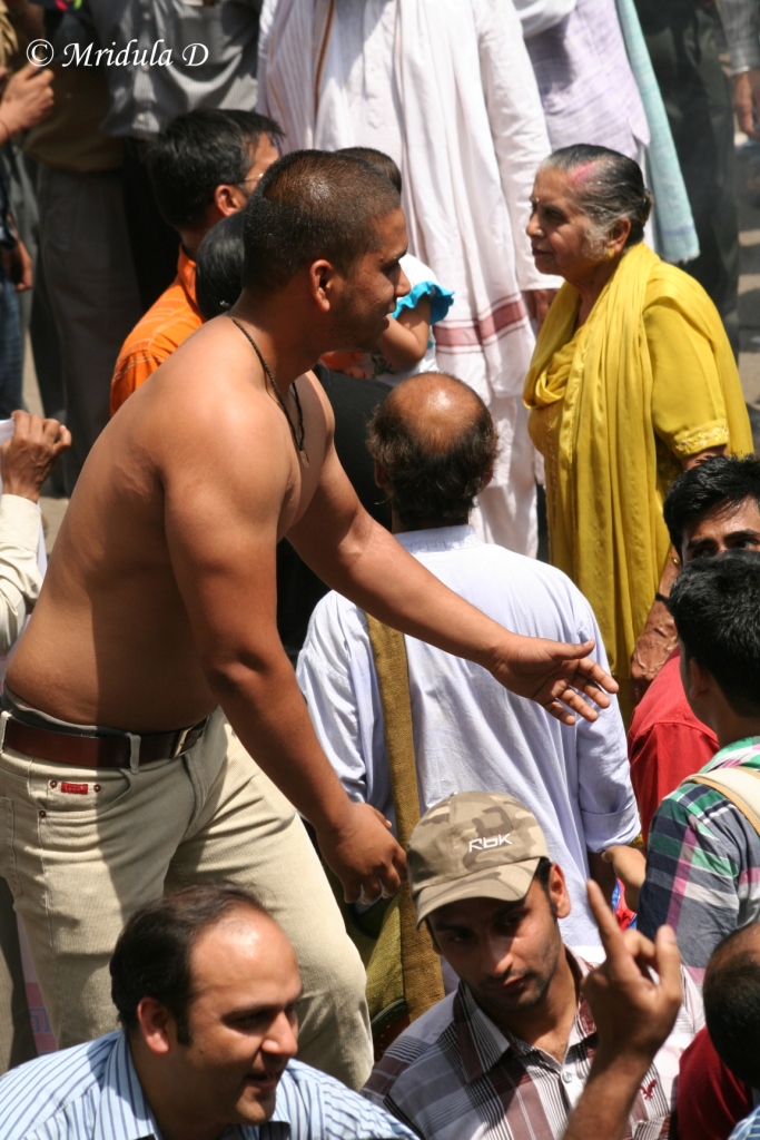 Shirtless Celebration at Jantar Mantar