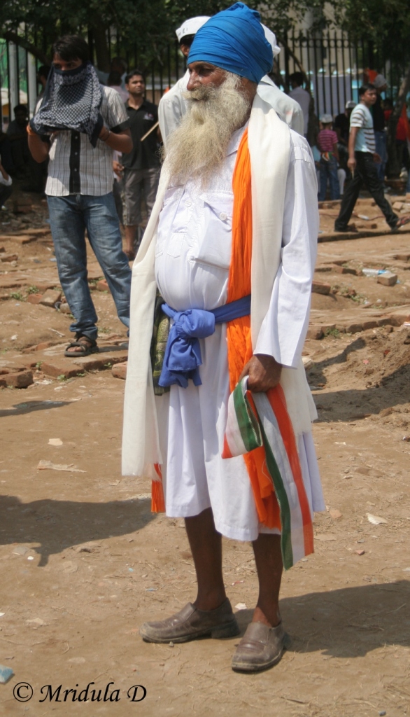 An Elderly Sikh at the Ramlila Maidan