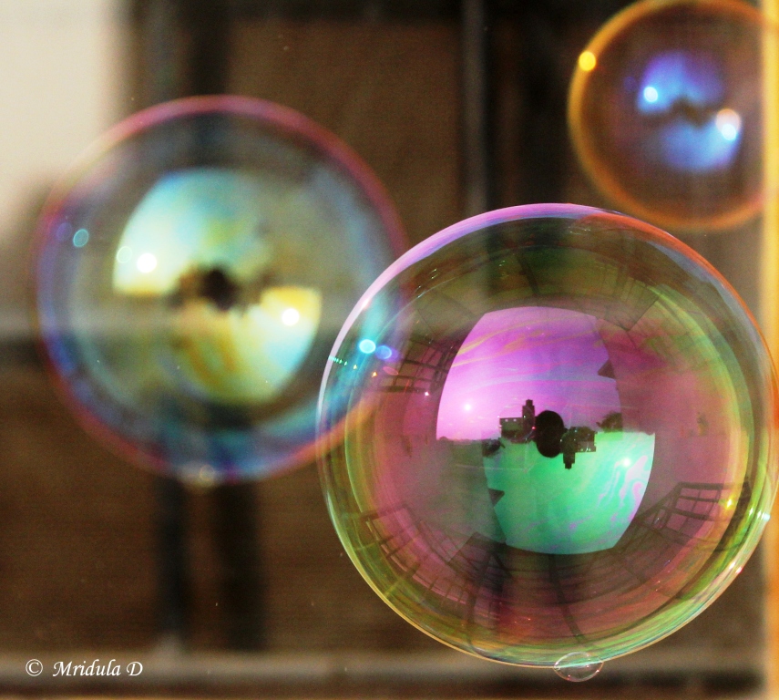 My Camera Reflected in Soap Bubbles