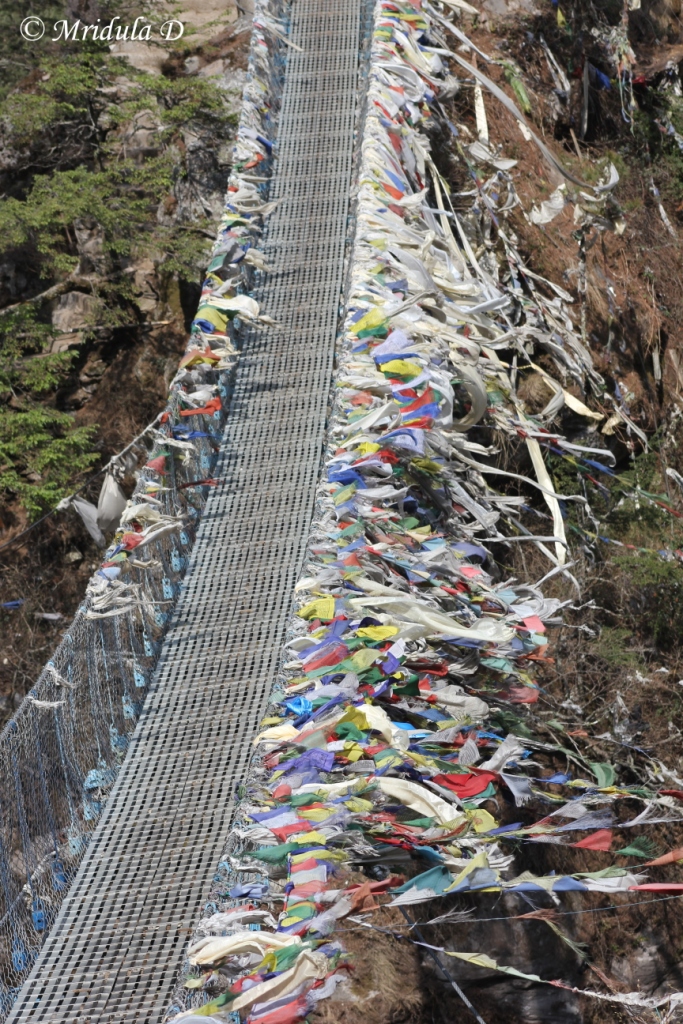 Bridge with Prayer Flags, Everest Base Camp Trek, Nepal