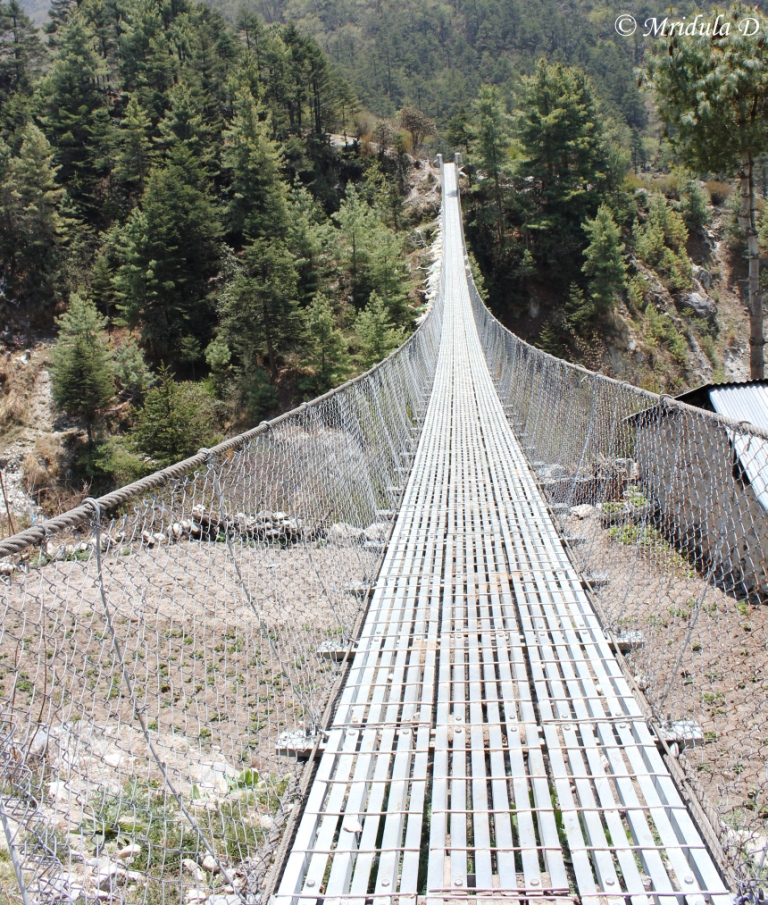 The Bridge Near Lunch Spot, Namche Tengboche Route, Everest Base Camp Trek, Nepal