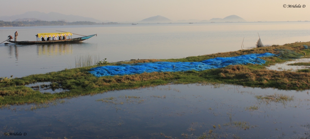 A Boat and a Fishing Net, Chilika Lake, Odisha