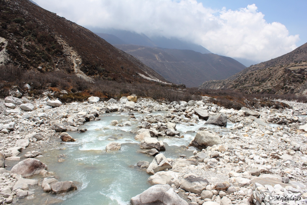 A Closer Look at River Dudh Kosi, Everest Base Camp Trek, Nepal