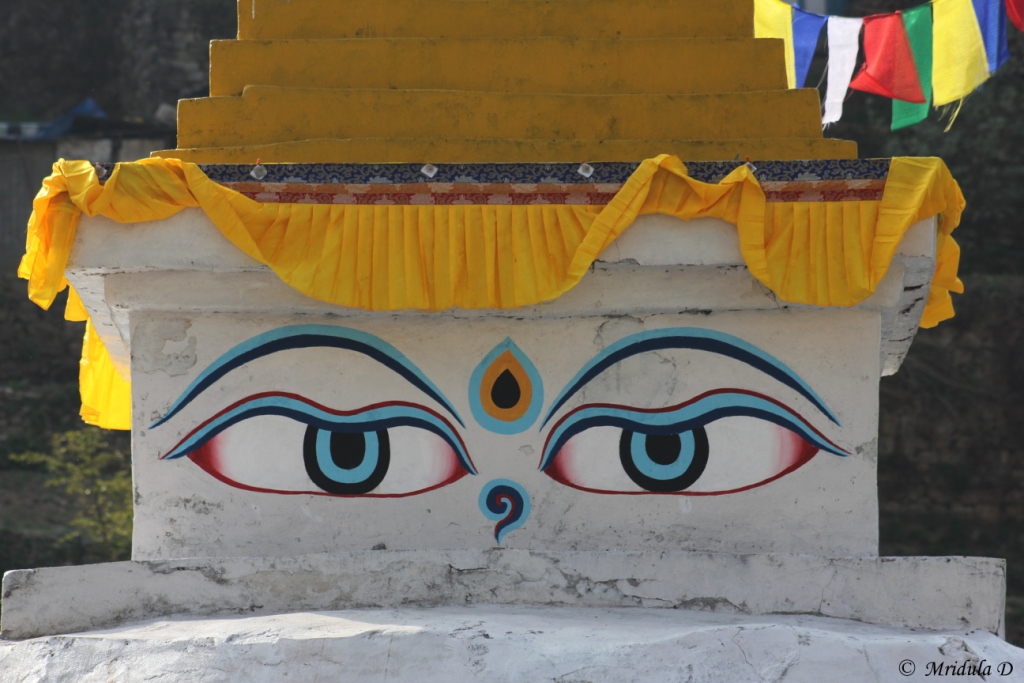 The Eyes of the Namche Stupa, Everest Base Camp Trek, Nepal