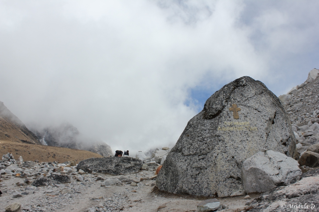 The Memorials after the Climb, Dingboche to Lobuje, Everest Base Camp Trek, Nepal