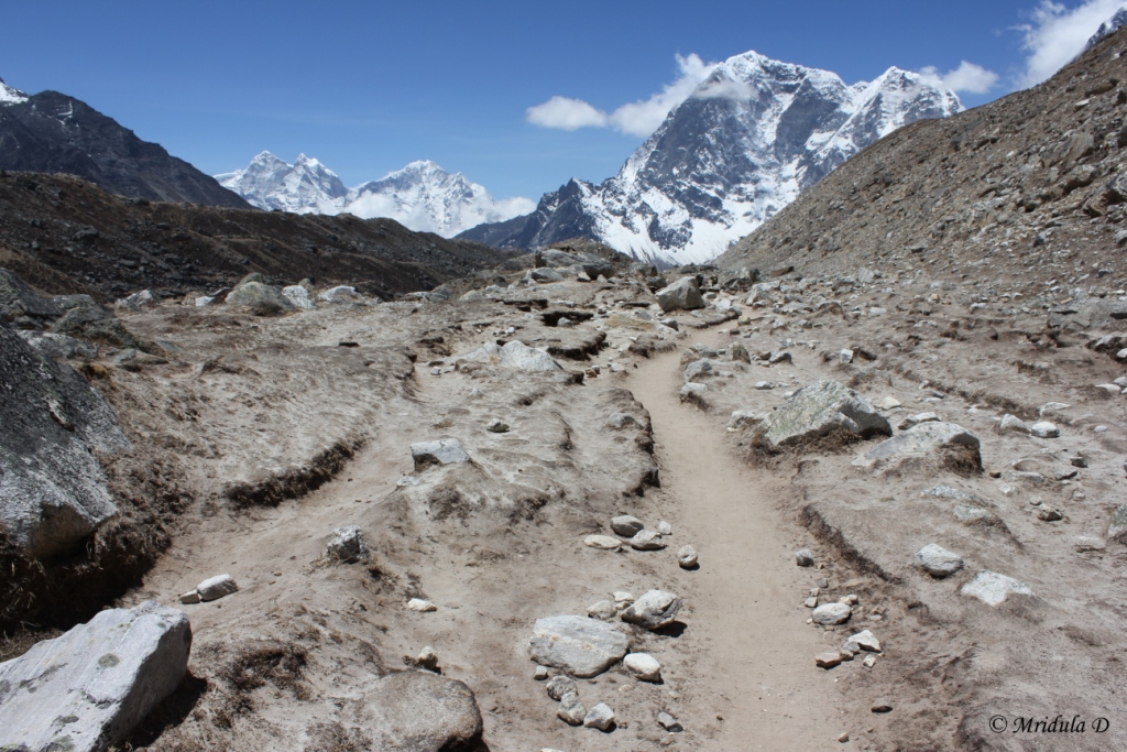 The Way from Gorek Shep to Lobuje, Everest Base Camp Trek, Nepal