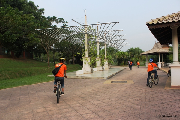 Cycling in Putrajaya in Malaysia