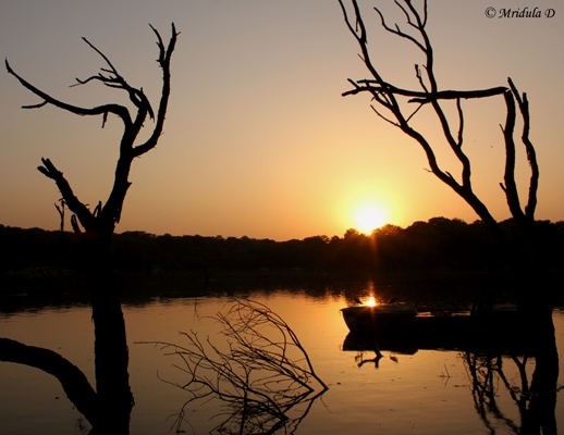 Sunset at Kauz Khas, District Park Lake, Delhi