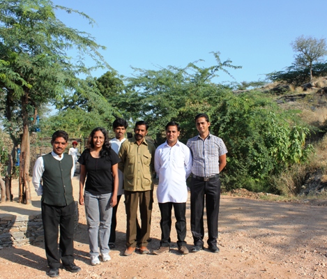 With the Staff at Lakshman Sagar