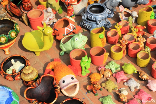 Colorful Clay Pottery, Dilli Haat
