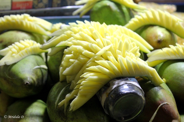 Green Mangoes and Mango Slices, Street Food, Chennai