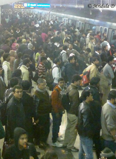 Crowd at Metro Station