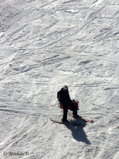 A Skiier at Gulmarg
