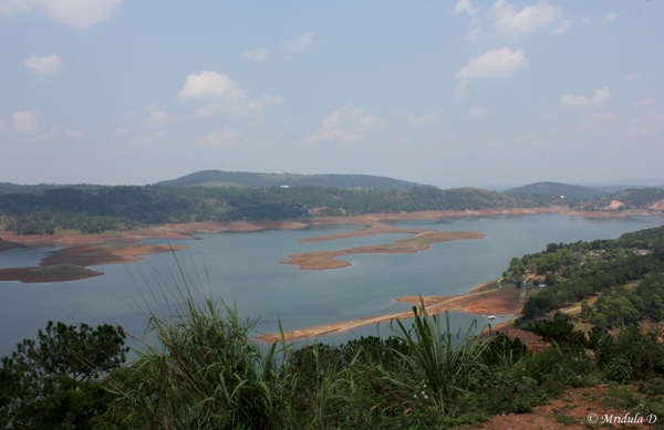 Image of Umiam lake located at Shillong. aerial view image is taken at umiam  lake shillong meghalaya india.-CM891973-Picxy