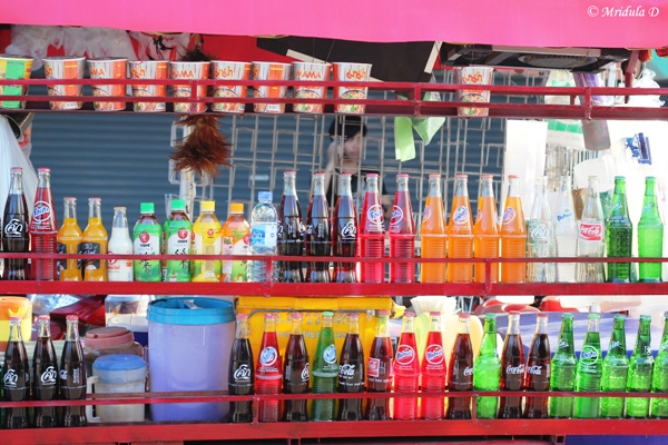 Local Drinks at the Border Market, Aranyaprathet, Thailand