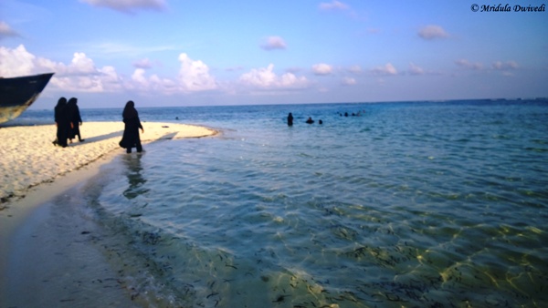 Local Women at Maafushi Beach, Maldives