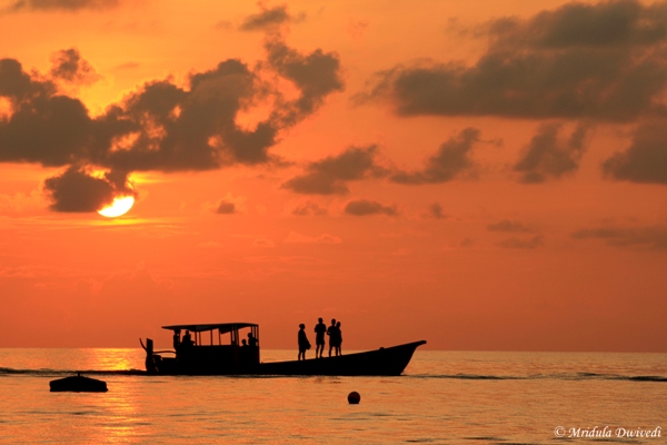 Sunset Silhouette Maafushi Maldives